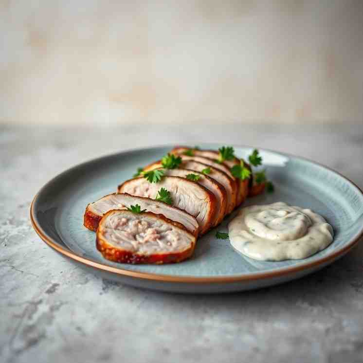 Crispy Roast Pork Belly with Danish Parsley Sauce – Easy Recipe